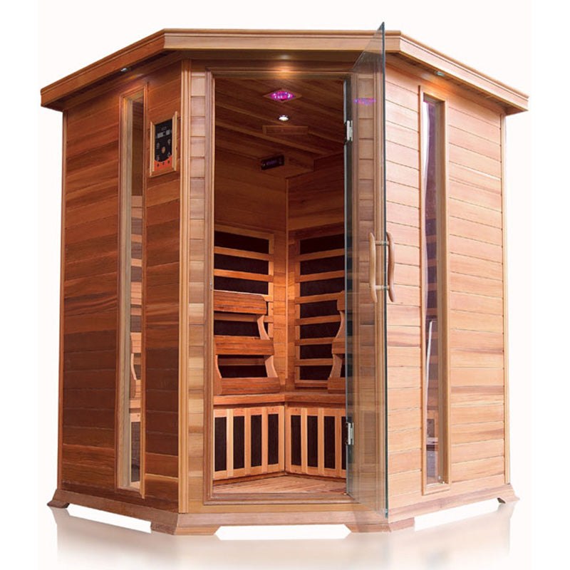 Sunray 4 Person Cedar HL400KC Bristol Bay Infrared Sauna – BathVault
