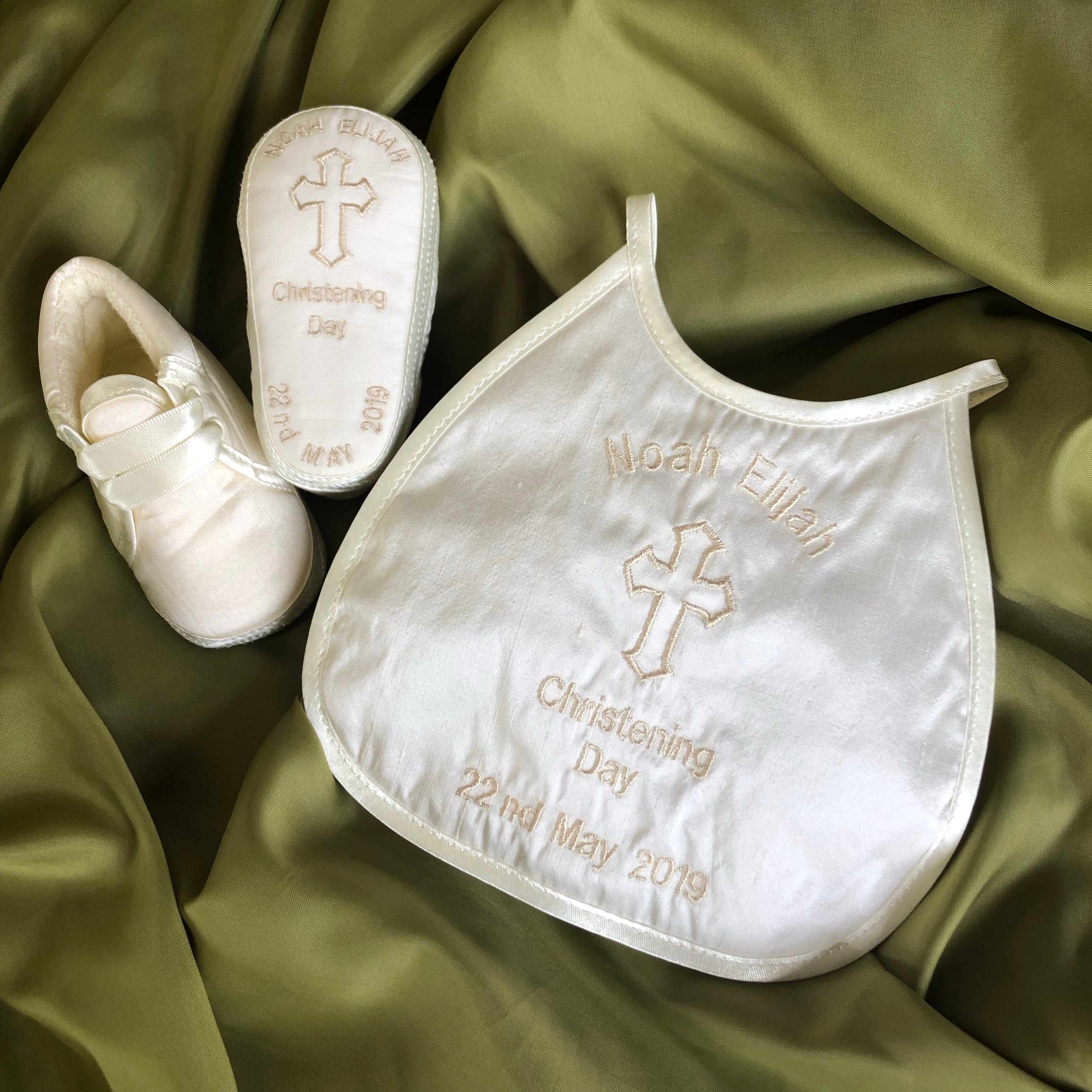 personalised christening shoes