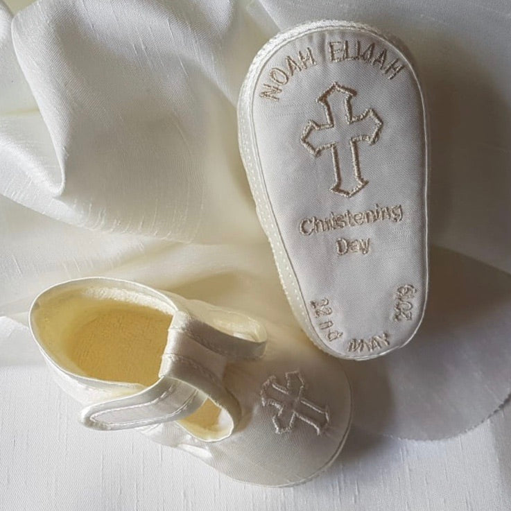 Personalised Christening Shoes - Angels 