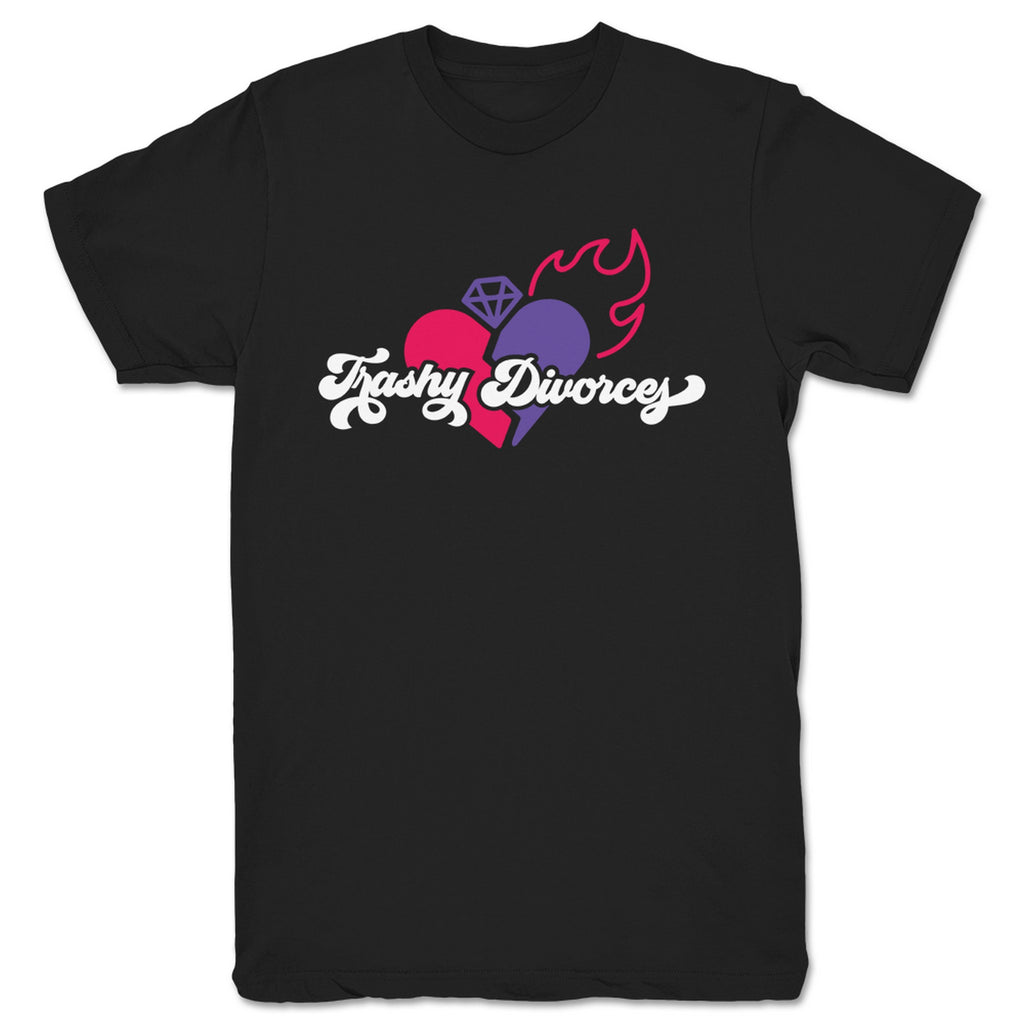 Trashy Divorces Podcast - Alt Flaming Heart Logo | Unisex Tee | What a ...
