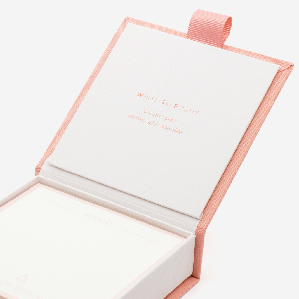 SMTWTFS CORAL PINK MEMO PAD | Hadron Epoch