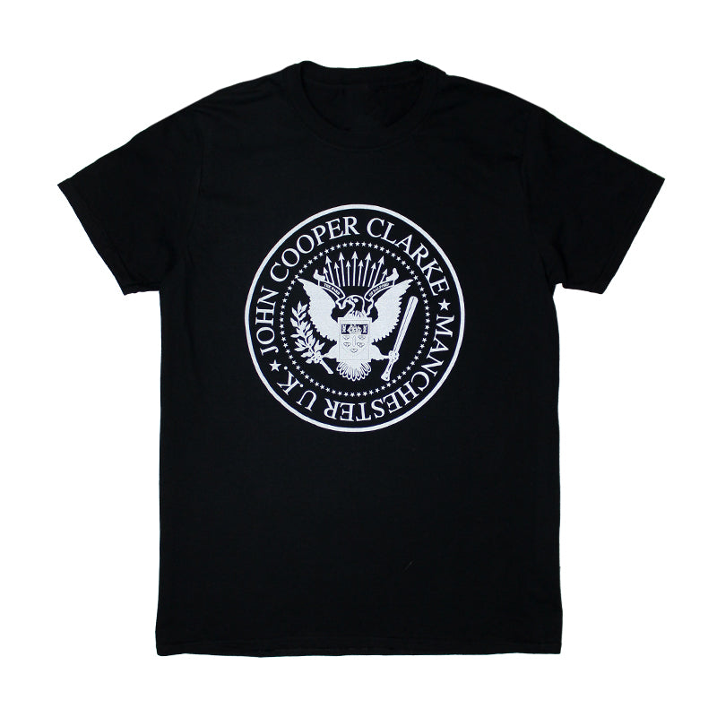 Ramones Inspired Black T-shirt - Dr John Cooper Clarke Official product image