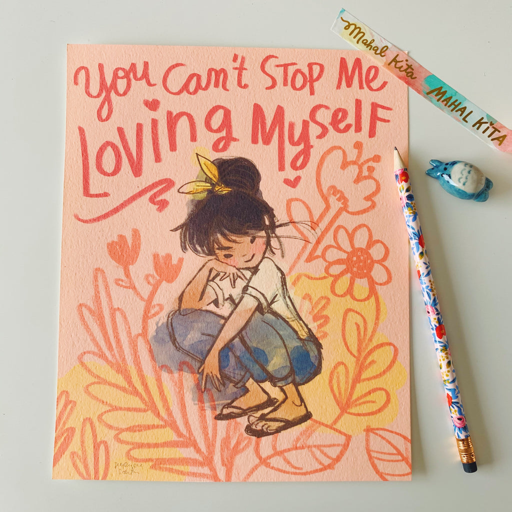 You Can T Stop Me Loving Myself Art Print Le Petit Elefant