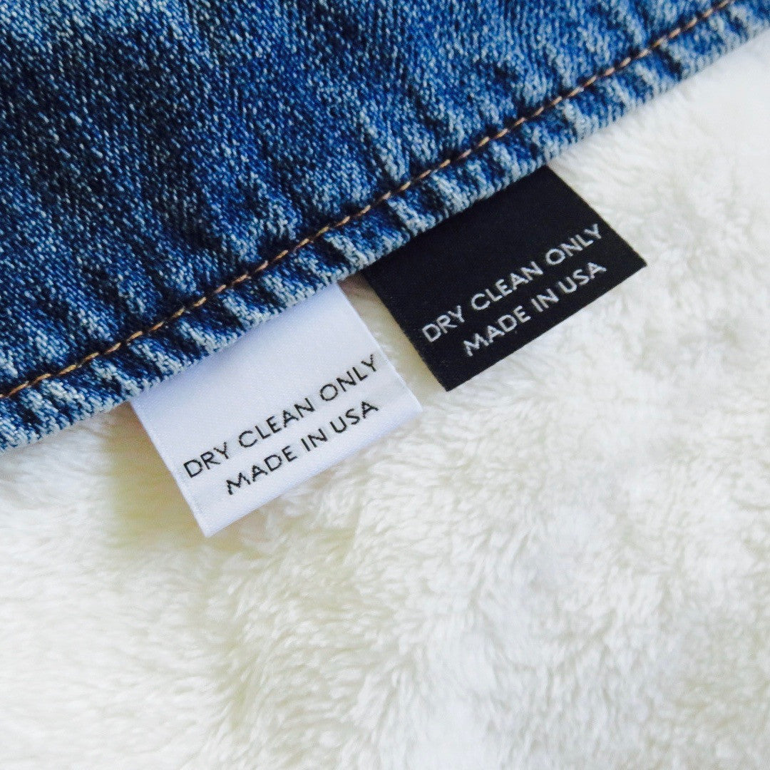 Dry Clean Only Made In Usa Clothing Care Label Cruz Label Store