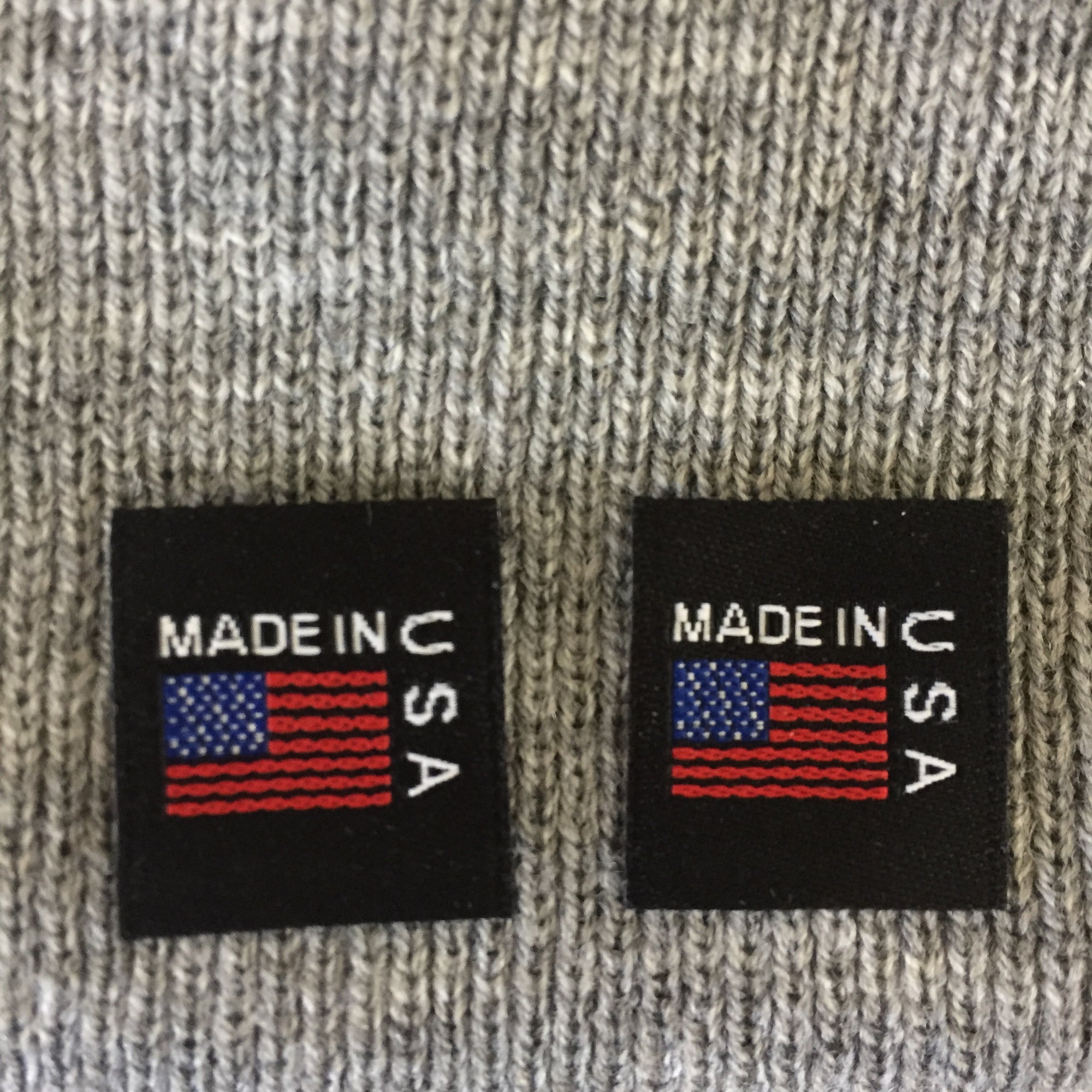 Naar Achtervoegsel vrouwelijk MADE IN USA FLAG -Square Clothing Labels (Black) - CRUZ LABEL