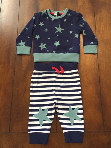 star print jogger set