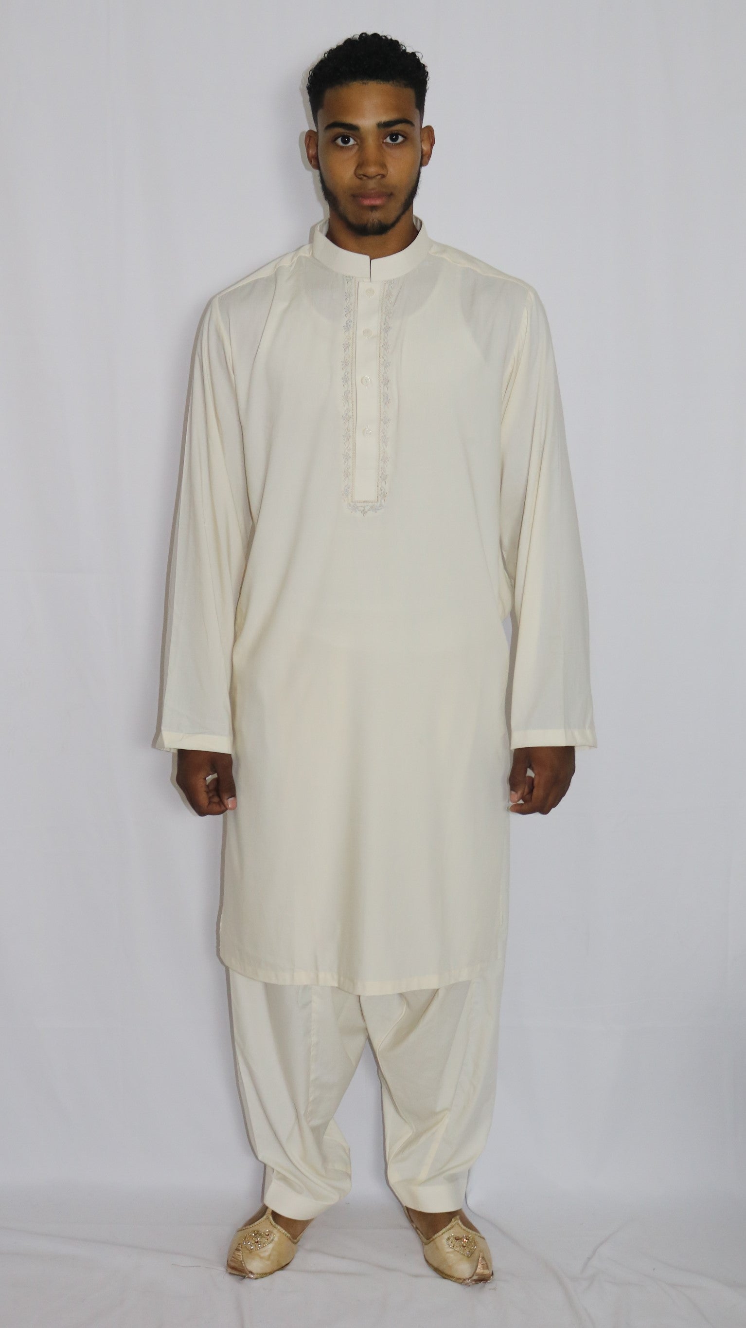 off white shalwar kameez design