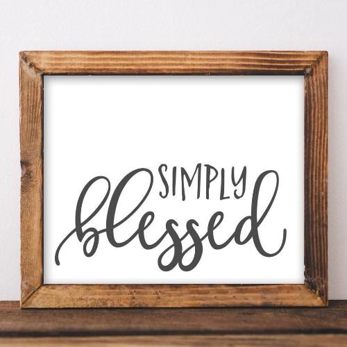 Download Simply Blessed - Printable - Gracie Lou Printables