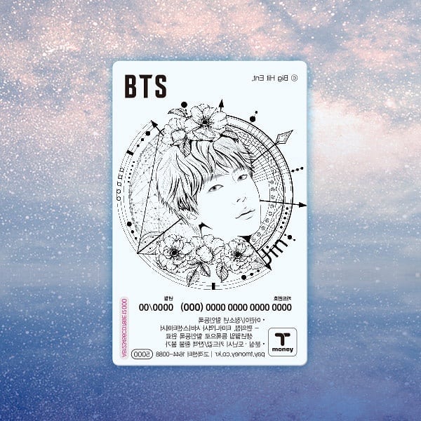 Bts Bts Illust Transparent T Money Transportation Card Harumio