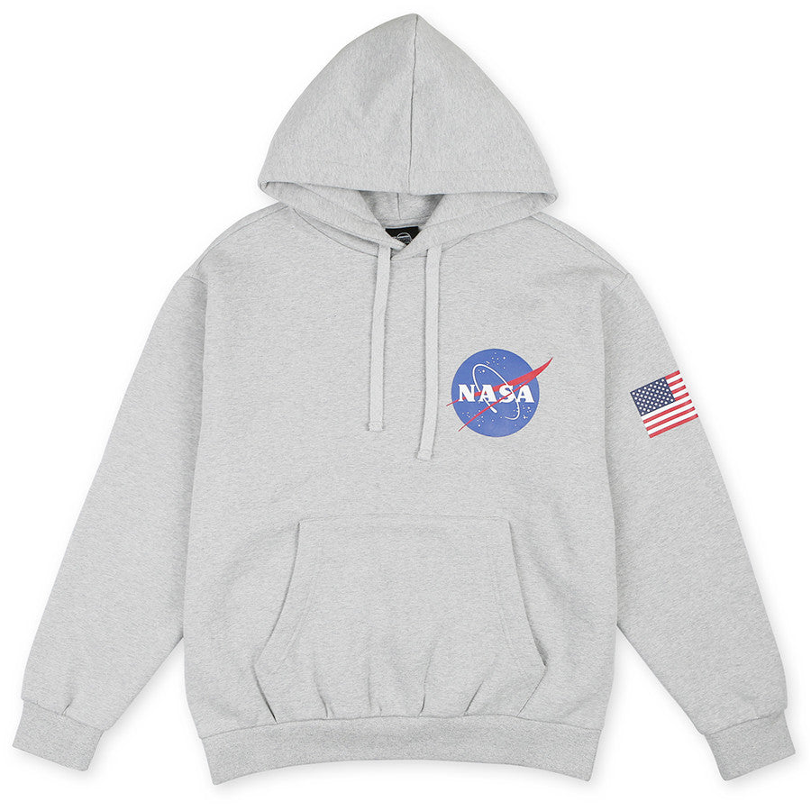 Siero x NASA - NASA Print Hoodie Sweater - Gray | Harumio