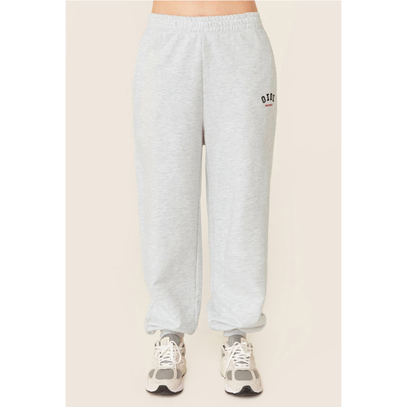 Rose X 5252 By O Oi Basic Logo Sweatpants Light Grey Harumio