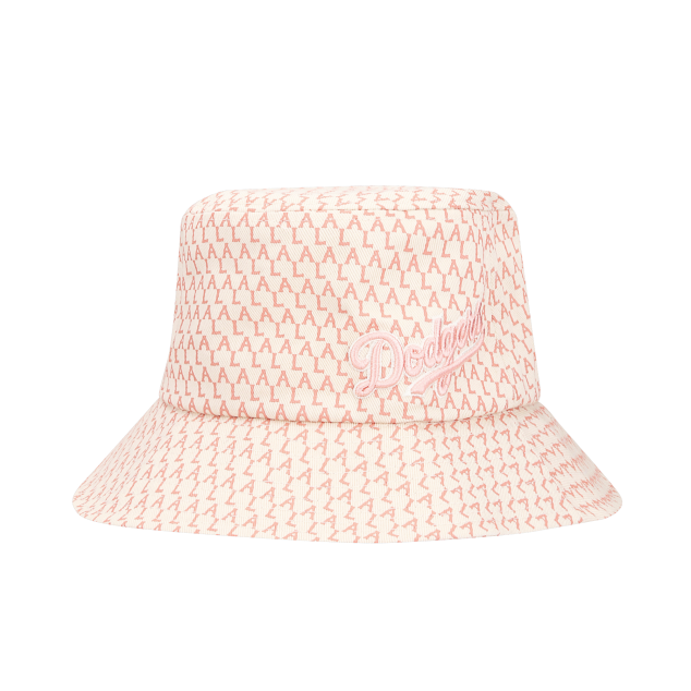 pink dodgers bucket hat