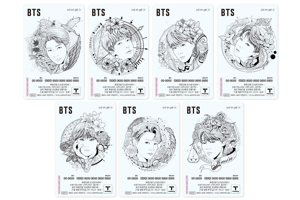 Bts Bts Illust Transparent T Money Transportation Card Harumio