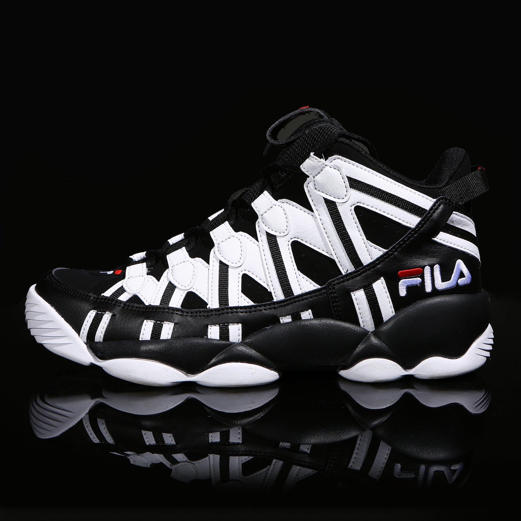 fila spaghetti high black