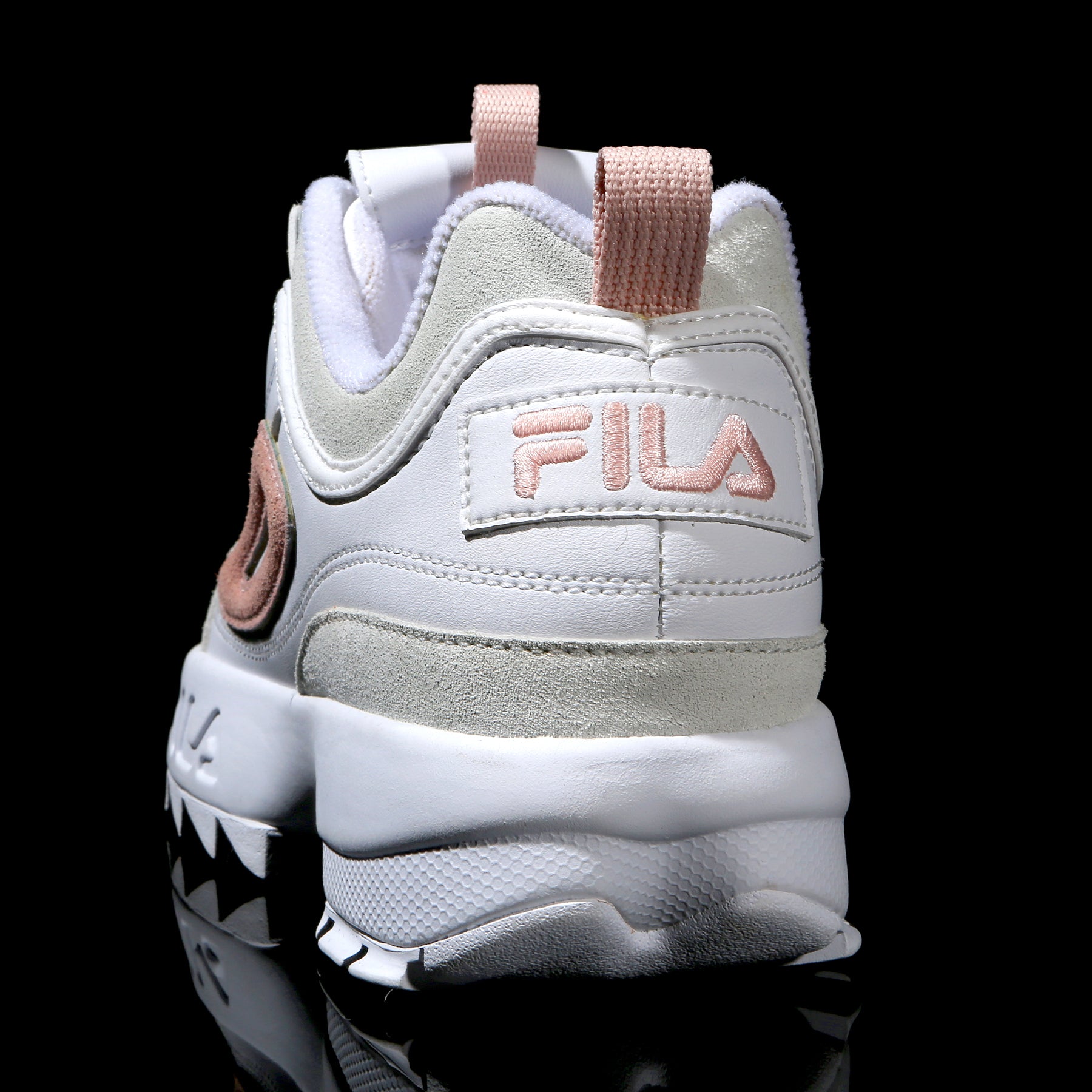 fila disruptor 2 grey and pink