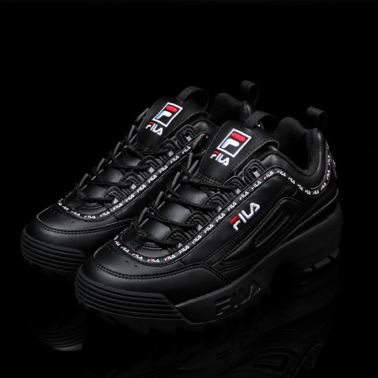 fila disruptor ii logo taping red shoes