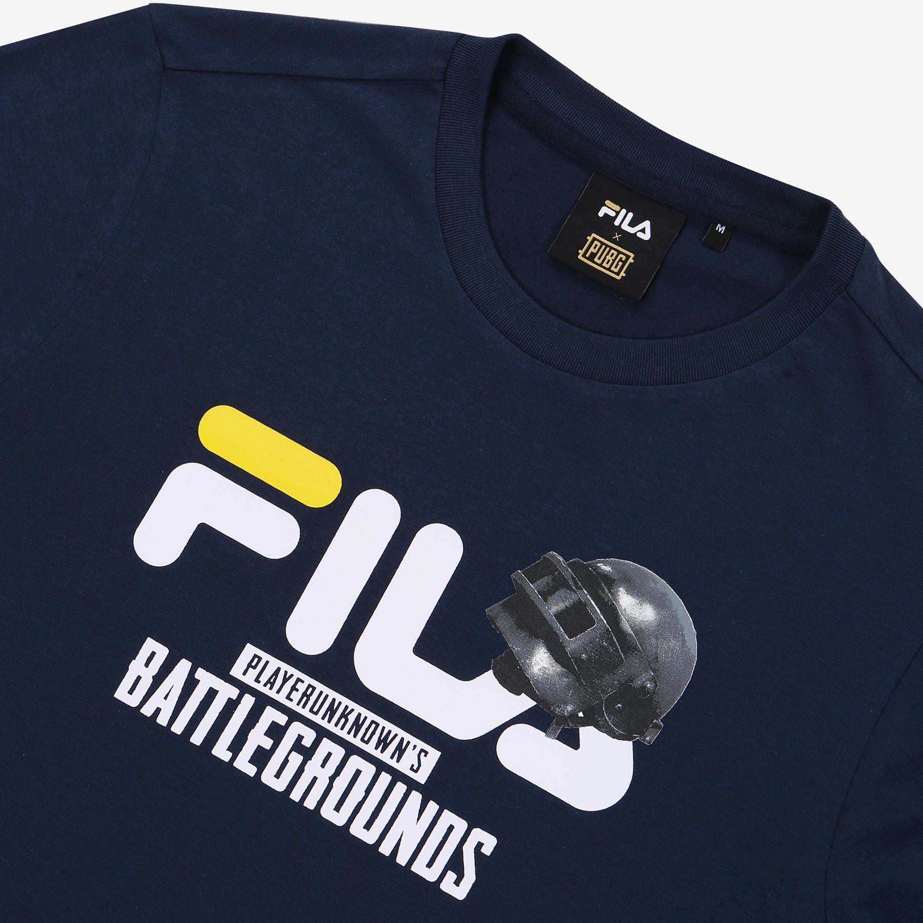 navy blue fila t shirt