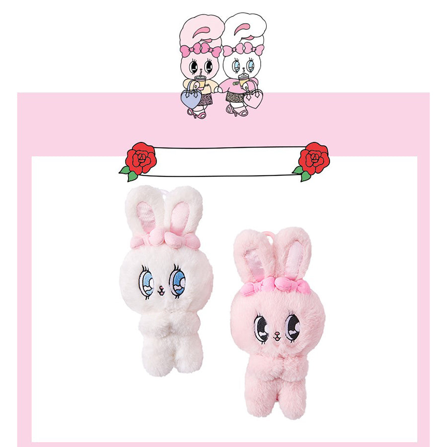 Esther Bunny Plush Doll Keyring Harumio