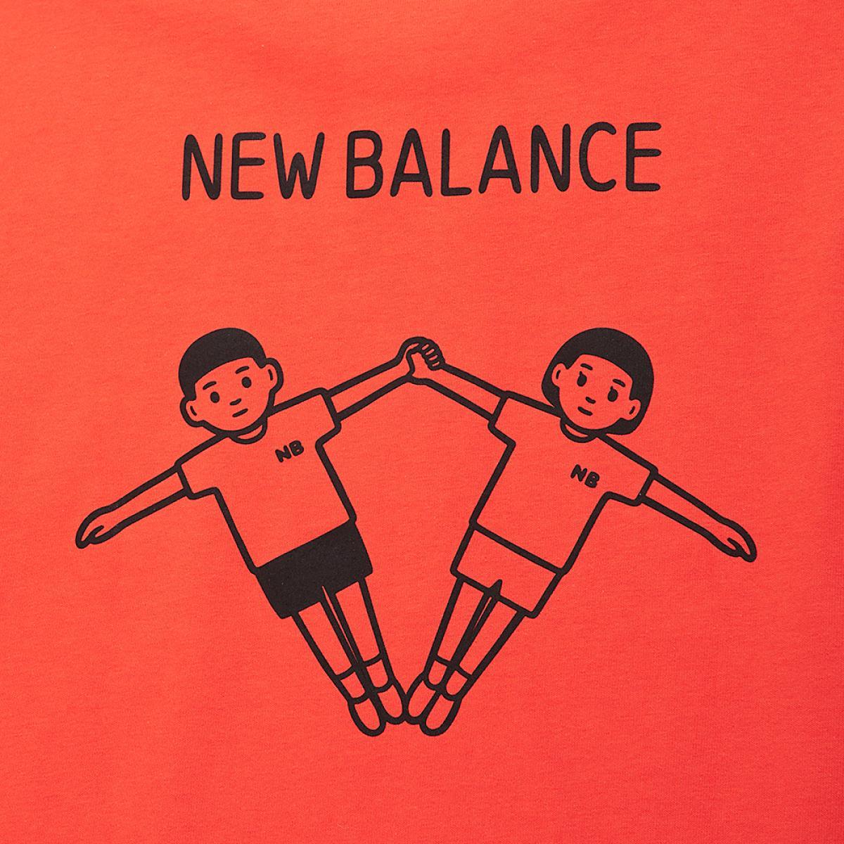 new balance t shirt kids Orange