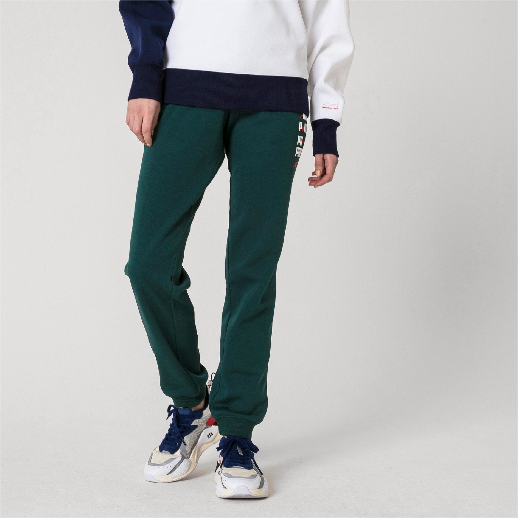 puma green pants