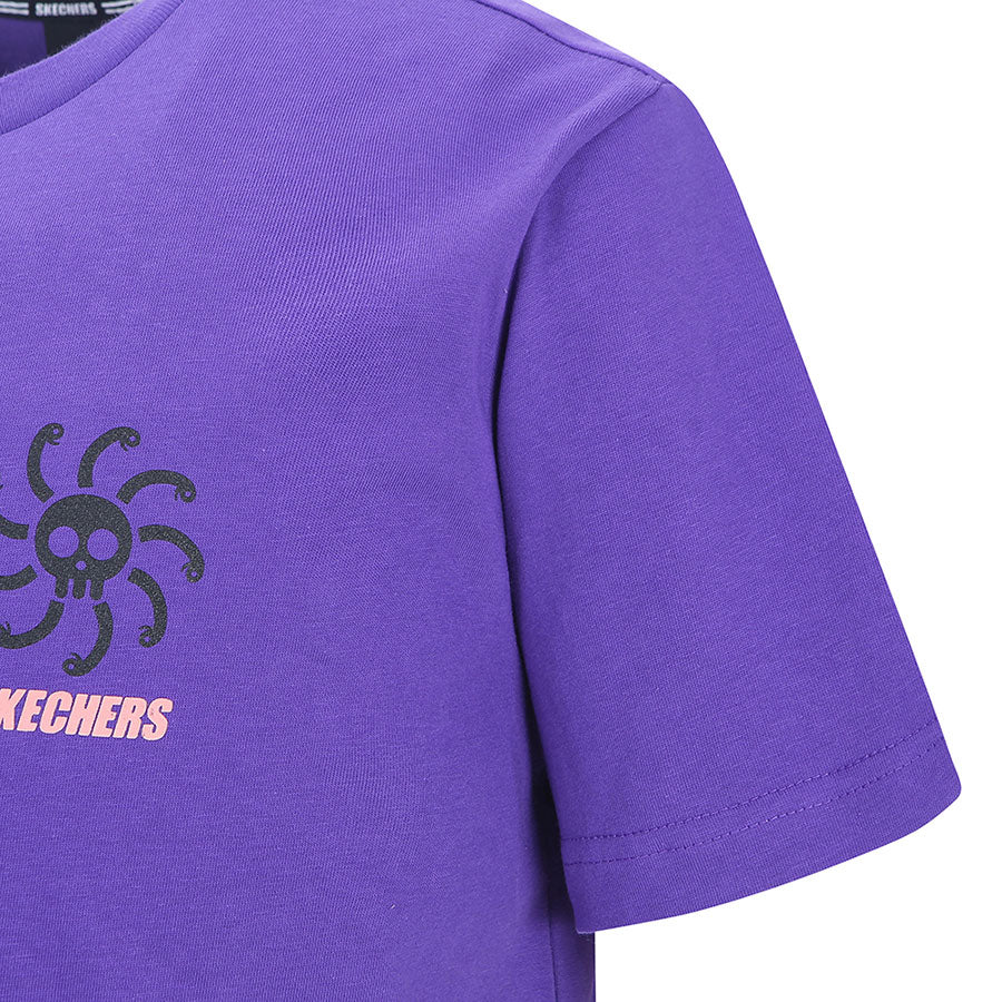 skechers t shirt purple