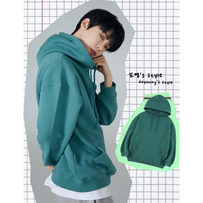 Doyoung blue 2024 champion hoodie