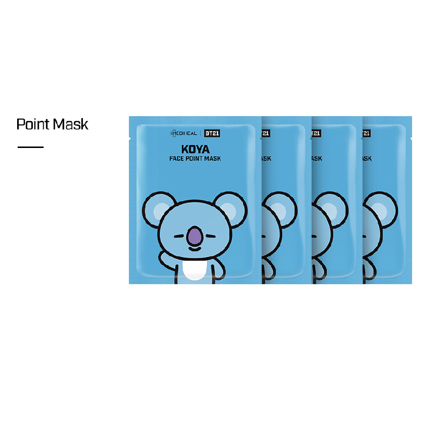 Download Mediheal X Bt21 Face Point Mask Koya Harumio PSD Mockup Templates