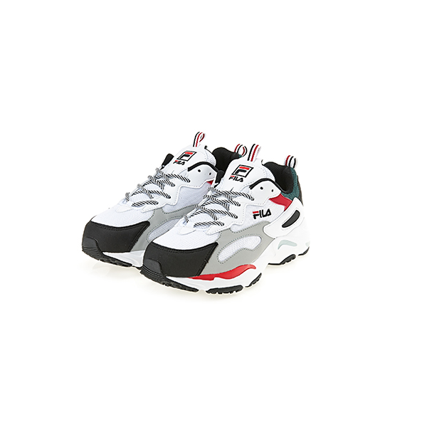 fila black red white