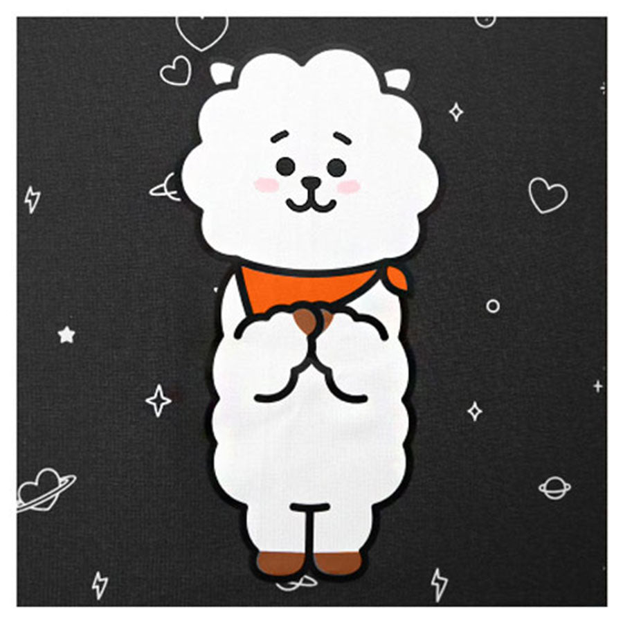 Bt21 X Monopoly Black Pattern Automatic Umbrella Rj Harumio