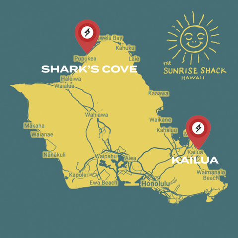 the sunrise shack Hawaii shark's cove kailua