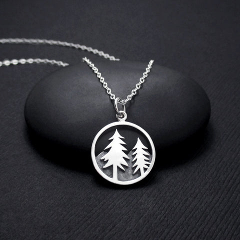 Silver Mountain Range Necklace – Handmado.com