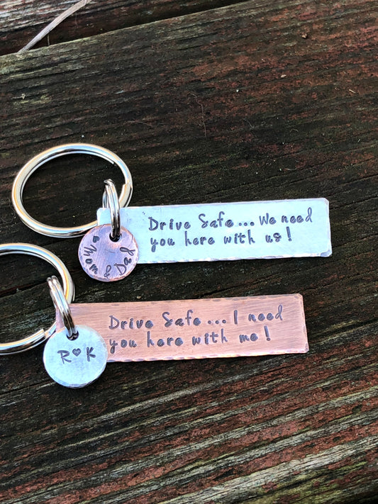 Don't Do Stupid Shit Love Your Name Key Chain - Back can be