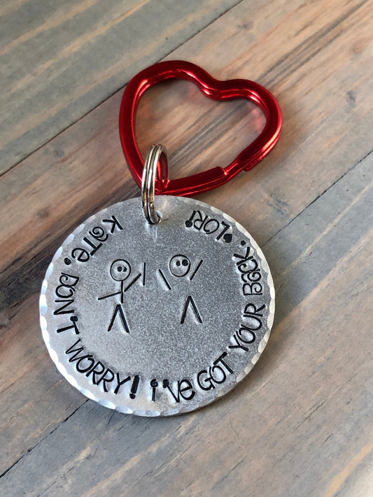 Be Safe. Have fun. Don't do stupid sh*t. Personalizable Keychain –  Completely Hammered