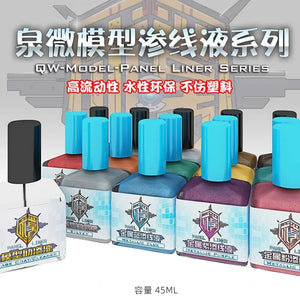 45ml Water-Soluble Metallic Colors Panel Liners - HobbyistHaven