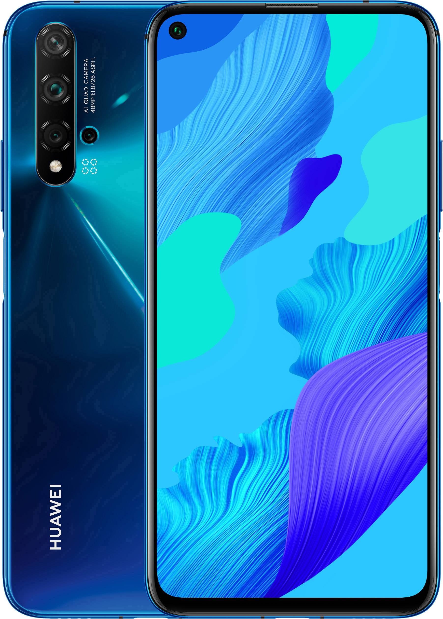 Huawei Nova 5T (128GB, Dual Sim, Blue, Special Import) - Connected Devices