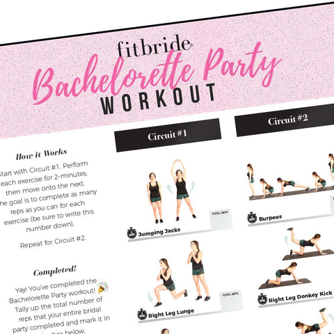 Free Download | Bachelorette Party Bootcamp Workout 