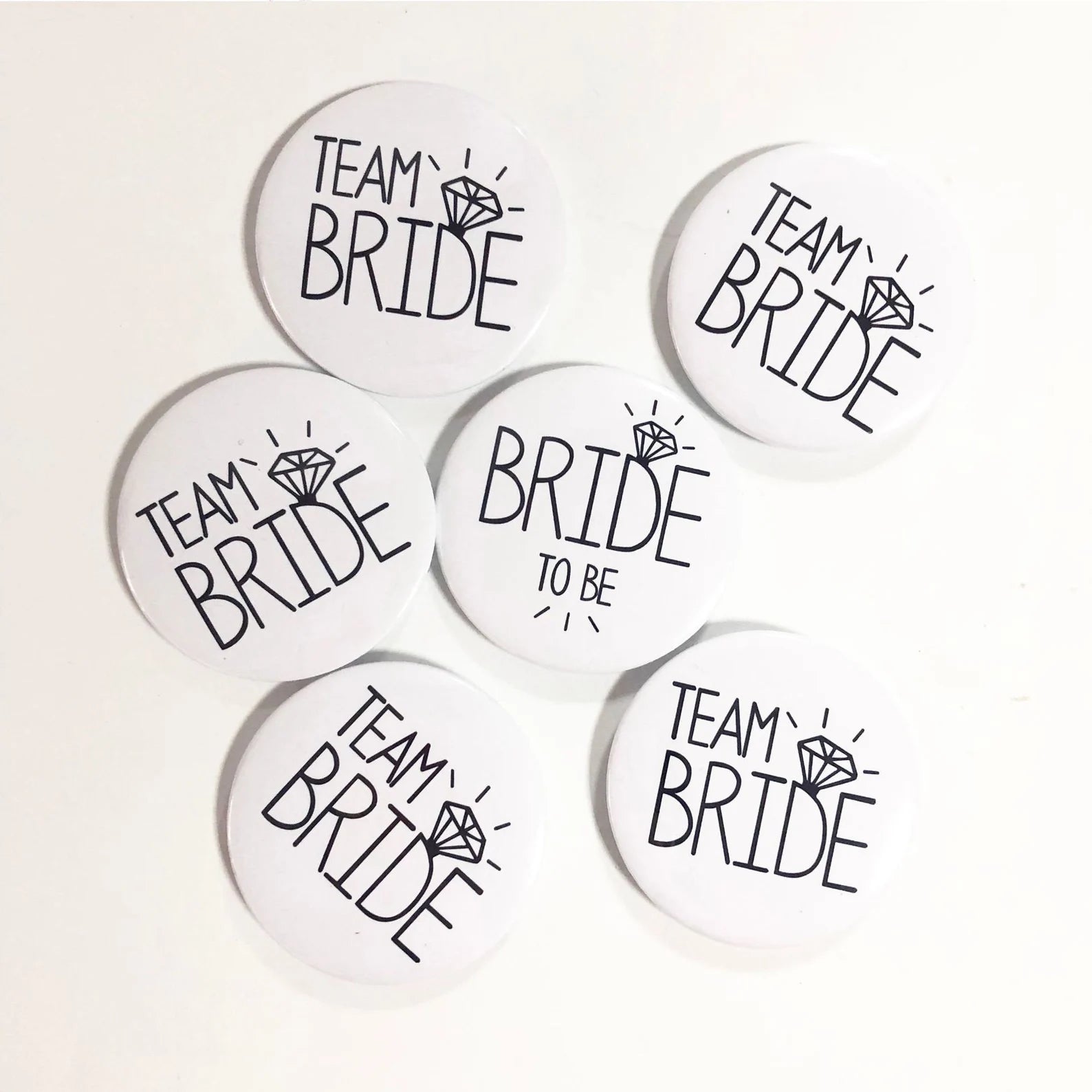 Team Bride Bachelorette Party Pins by HelloMelloCo on Etsy