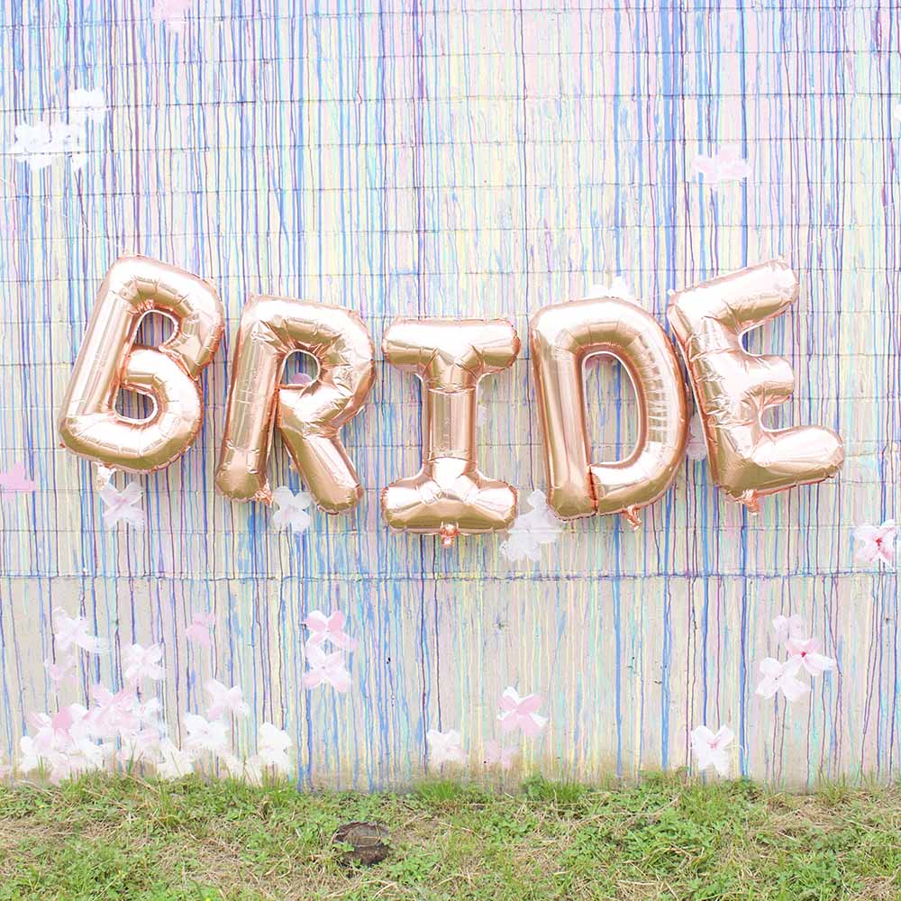 Bachelorette Party Supplies Jumbo Rose Gold 32 Bride Balloon Letter Kit Stag Hen