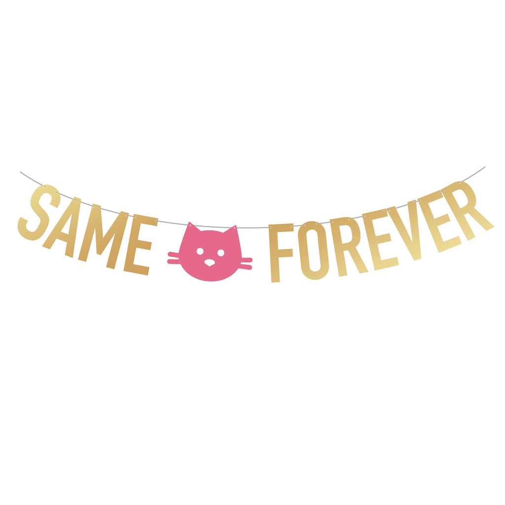 Lesbian Bachelorette Party Supplies | Same Kitty Forever Party Banner