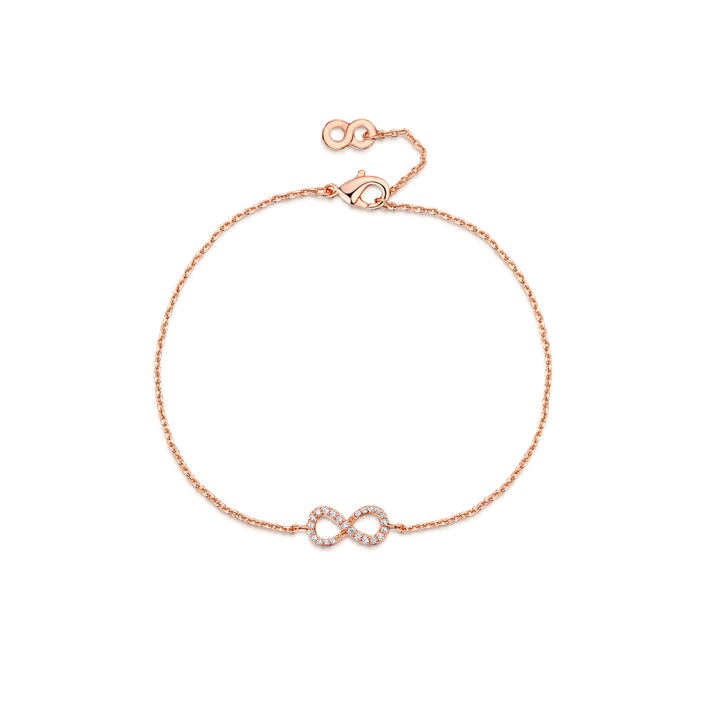 LXI Infinity Bracelet Rose Gold – Infinity & Co Jewellery