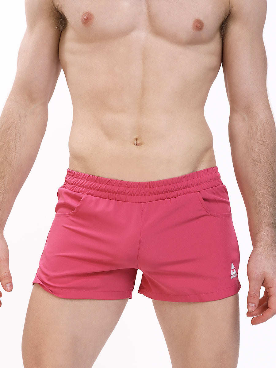 Men's Pink Gym Shorts - Sexy Activewear For Men - Body Aware