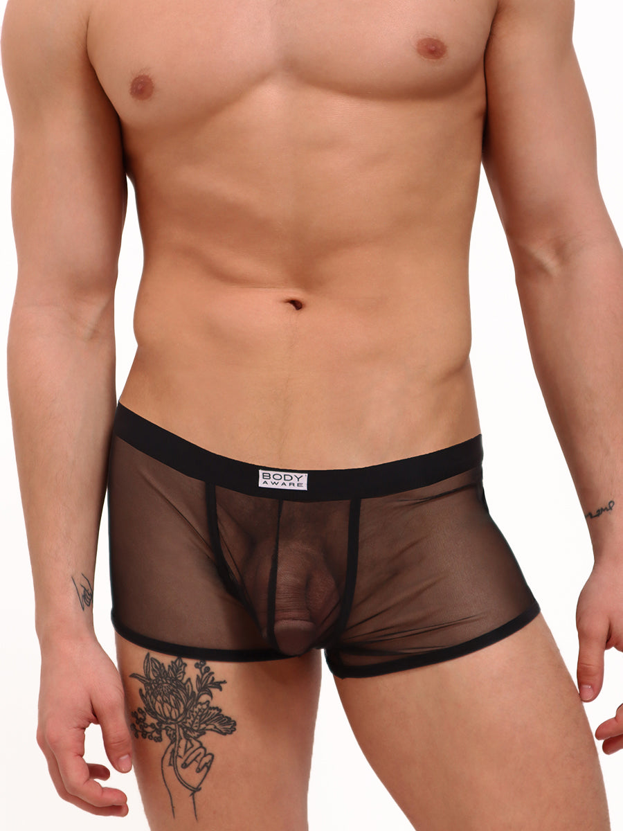 Men's Black Lace Brief - Sexy Undies for Men - Body Aware