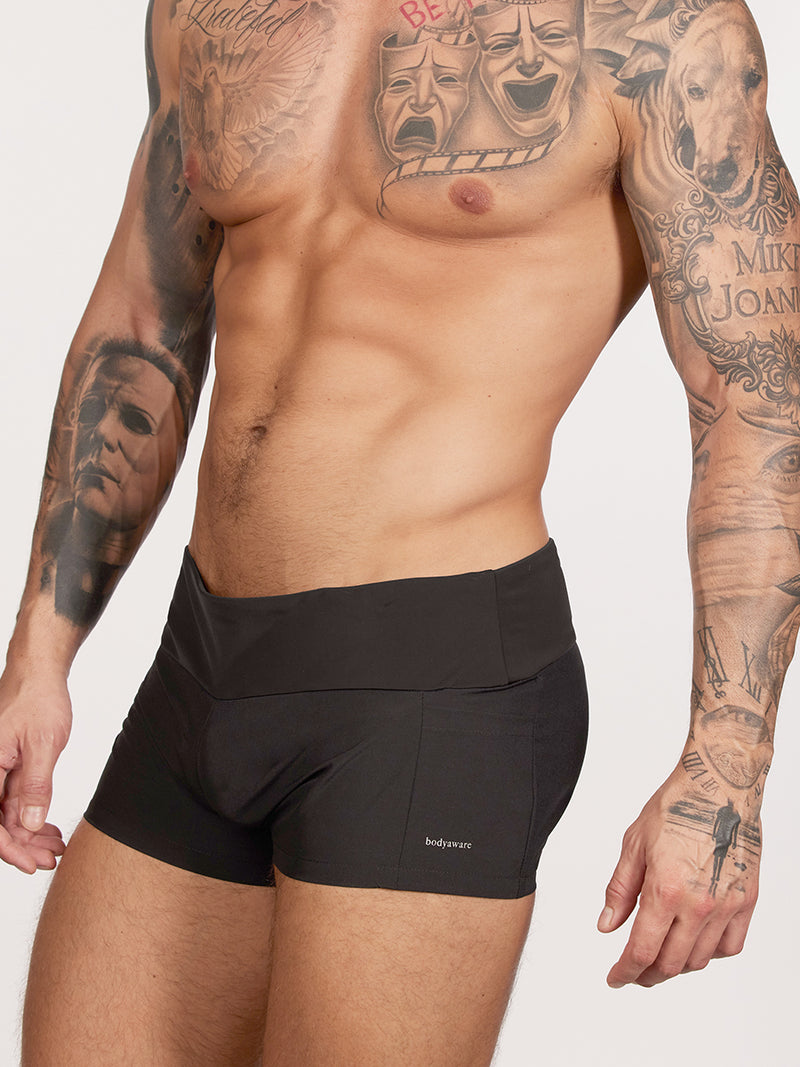 Black Yoga Shorts - Sexy Shorts For Men - Body Aware