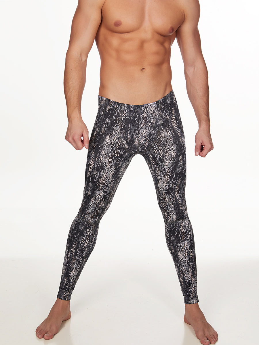 Men's Satin Sports Leggings- Satin Sportswear For Men- Body Aware