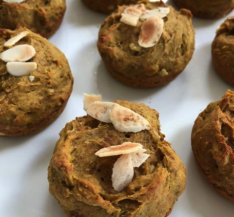 healthy banana cinnamon protein muffins