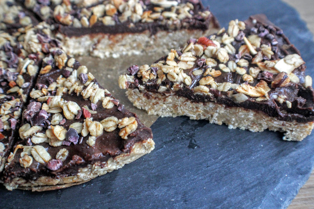 Chocolate coconut protein slice