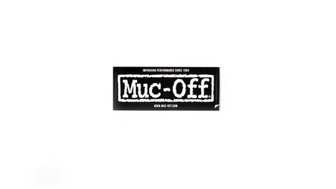 Large Muc-Off black & white sticker | Muc-Off USA