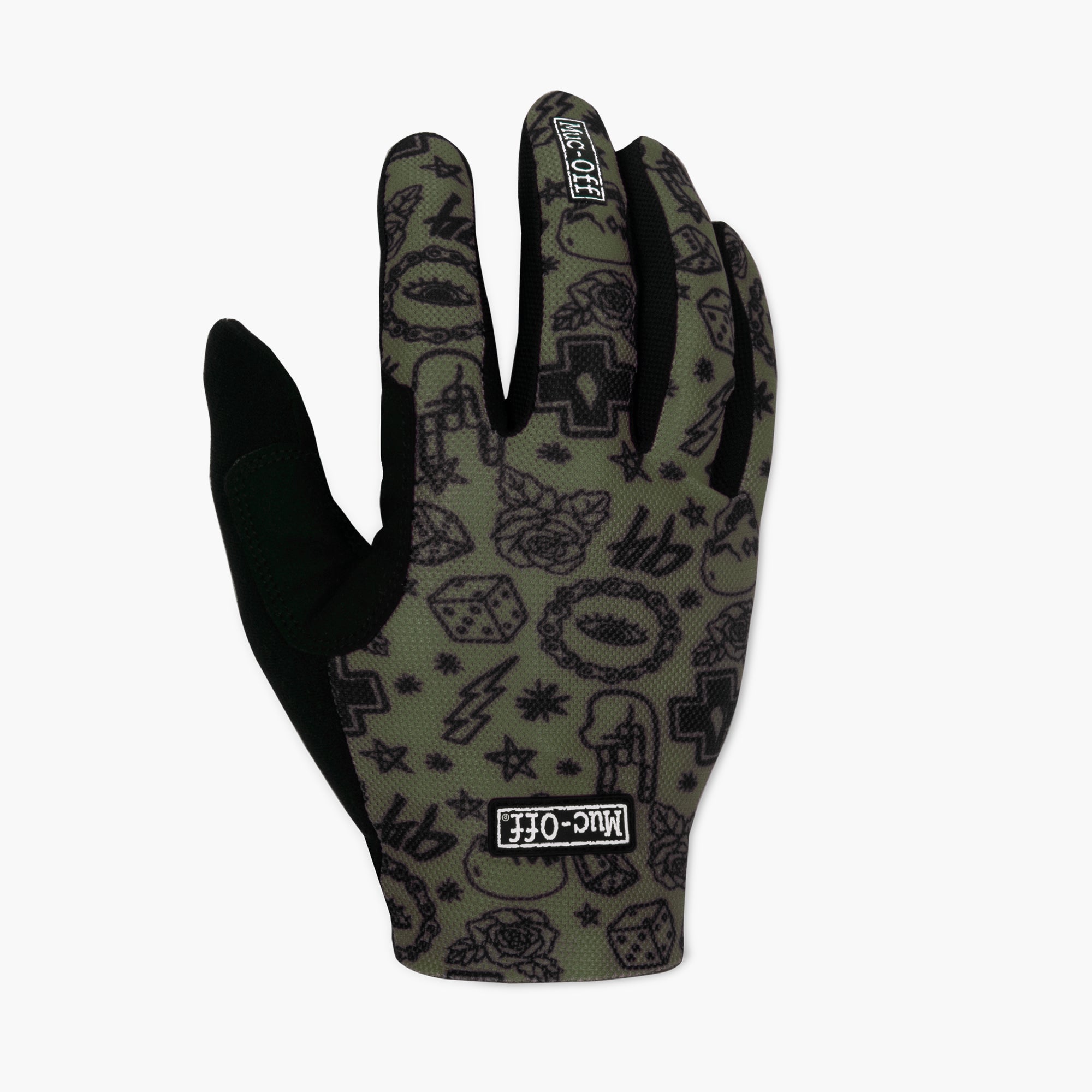 Photos - Cycling Gloves Summer Lightweight Mesh Rider Gloves - Green L 