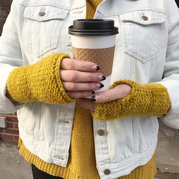 New Free Knitting Pattern: Total Newbie Fingerless Mitts – Brooklyn ...