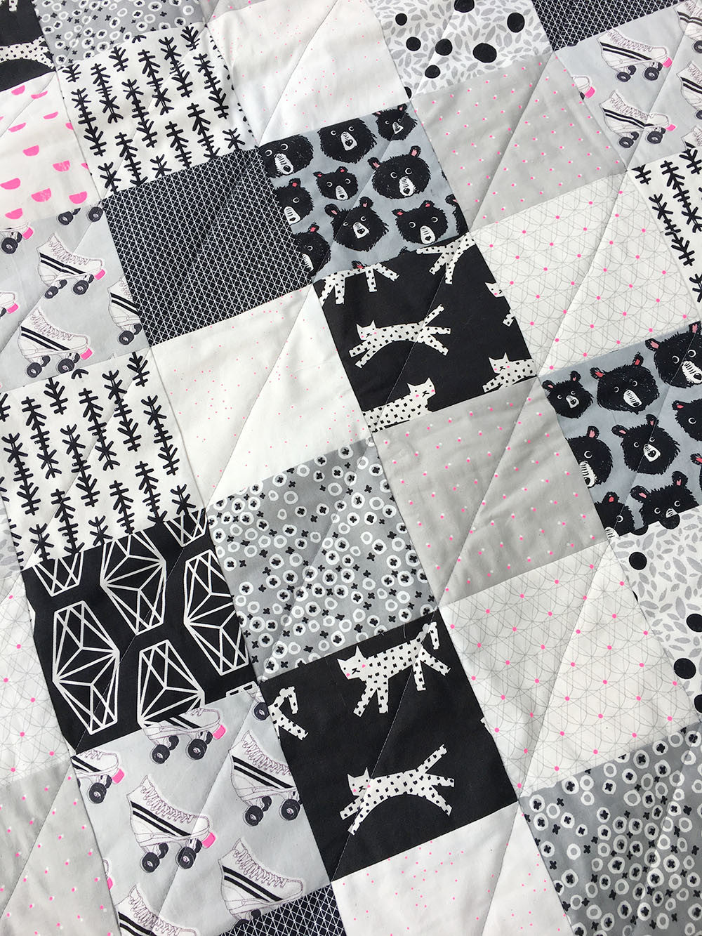 Black And White King Quilt Pattern